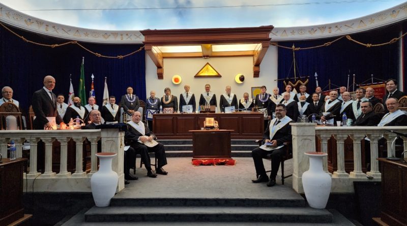 Loja Fraternidade Judiciária #3614, Sessão de instalação e posse do irmão Ademir Modesto de Souza e de sua diretoria no Oriente de São Paulo.
