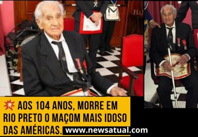 O maçom que faleceu em Rio Preto com cerca de 104-106 anos foi José David Kerbauy.